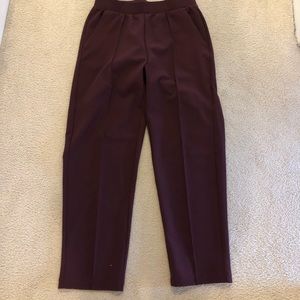 LOFT Pintucked Fluid Taper Pants